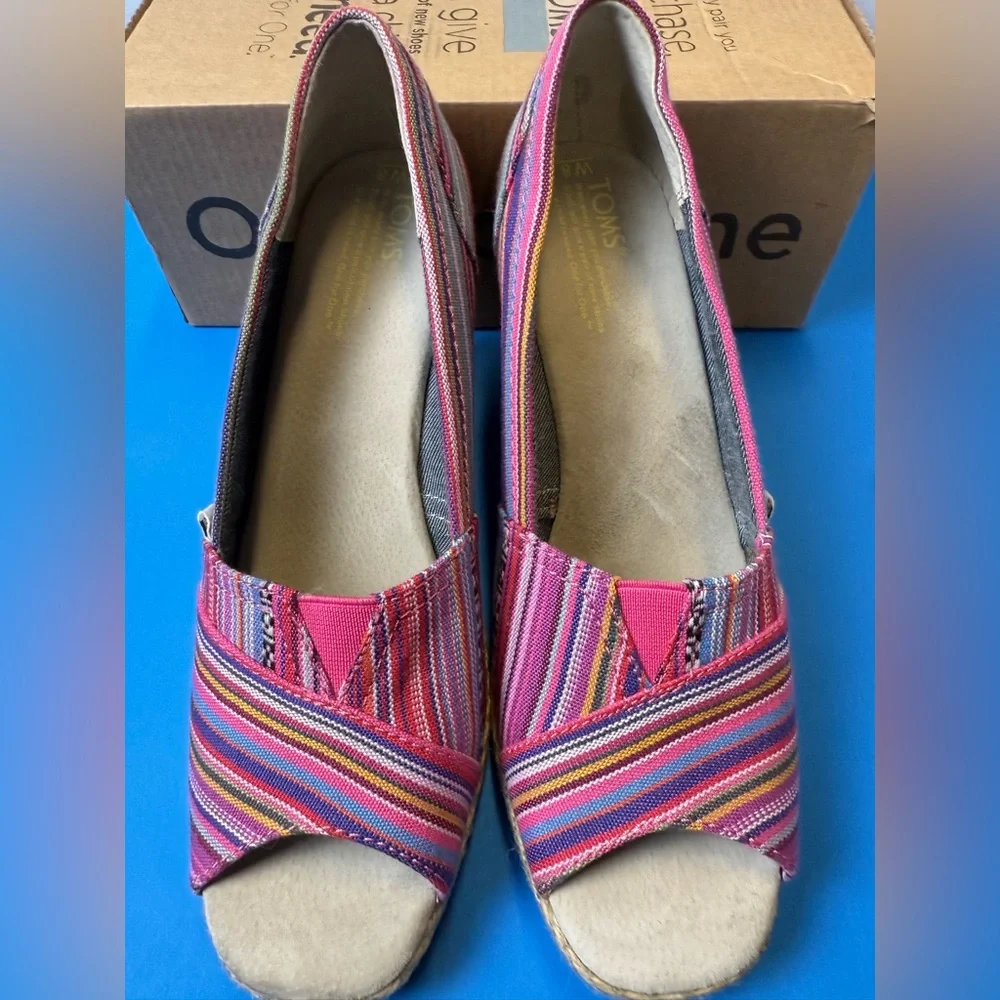Toms‎ Multicolor Striped Espadrilles